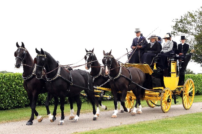 Mark Broadbent, Coaching Club President with the Lonsdale Park Drag by Barkers of London